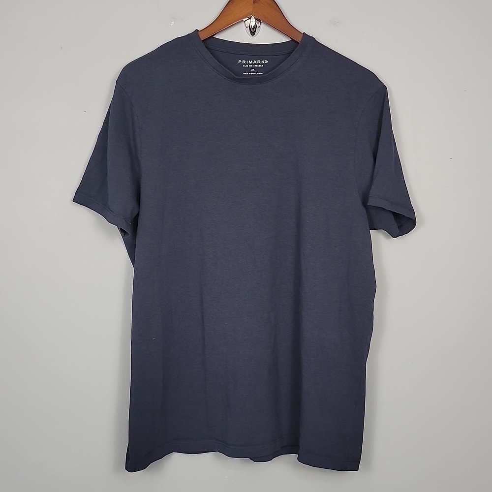 PRIMARK Slim Fit Stretch Scoop Neck Basic Tee